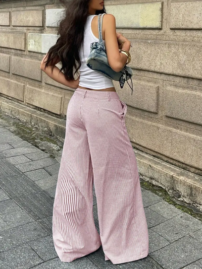 Striped Wide Leg Pants