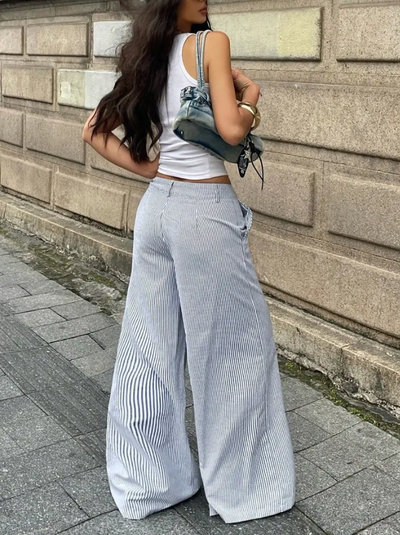 Striped Wide Leg Pants